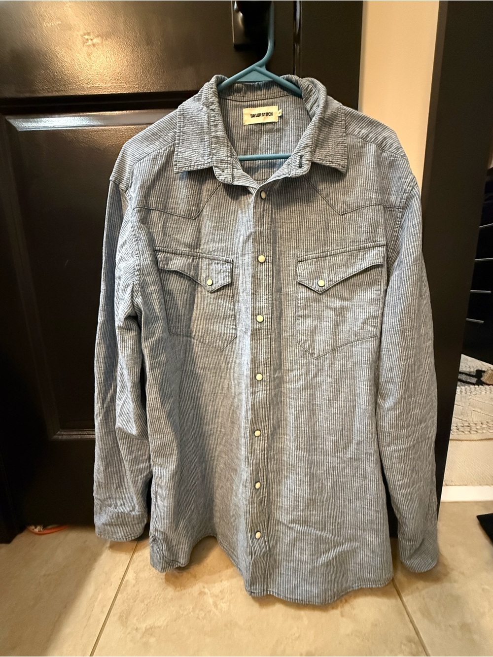 Taylor Stitch Western Shirt Pearl button sz44